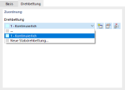 Dialog 'Neues Stablager', Register 'Drehbettung'