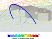 CP 001290 | Ergebnisse der Simulation von Windströmungen in RWIND 2 | © Carl Stahl & spol. GmbH