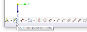 Schaltflächen für Hintergrundfolien in der CAD-Symbolleiste