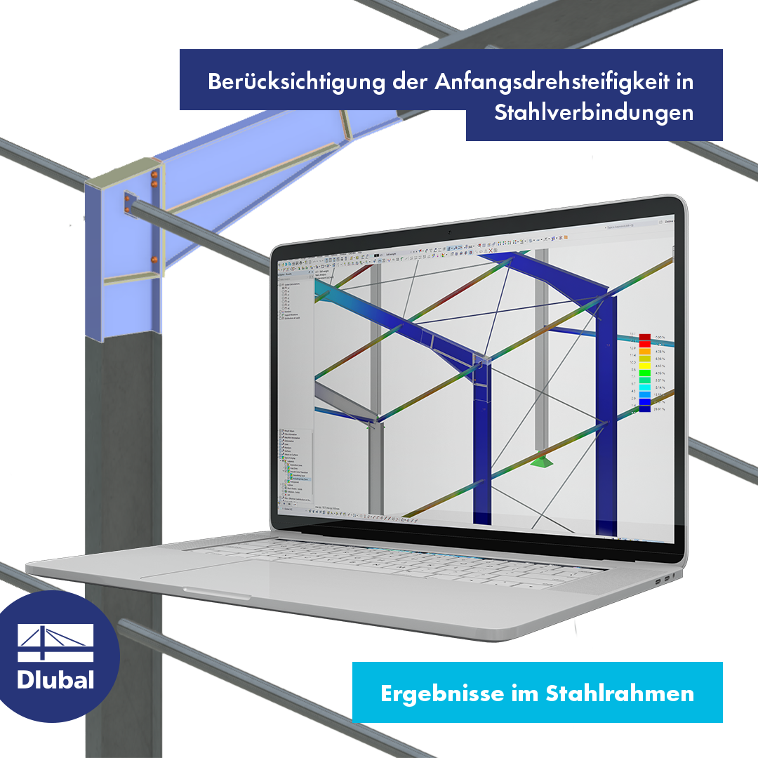 Berücksichtigung der Anfangsdrehsteifigkeit in Stahlanschlüssen