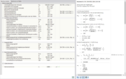 Nachweisdetails und Nachweisformeln mit Werten