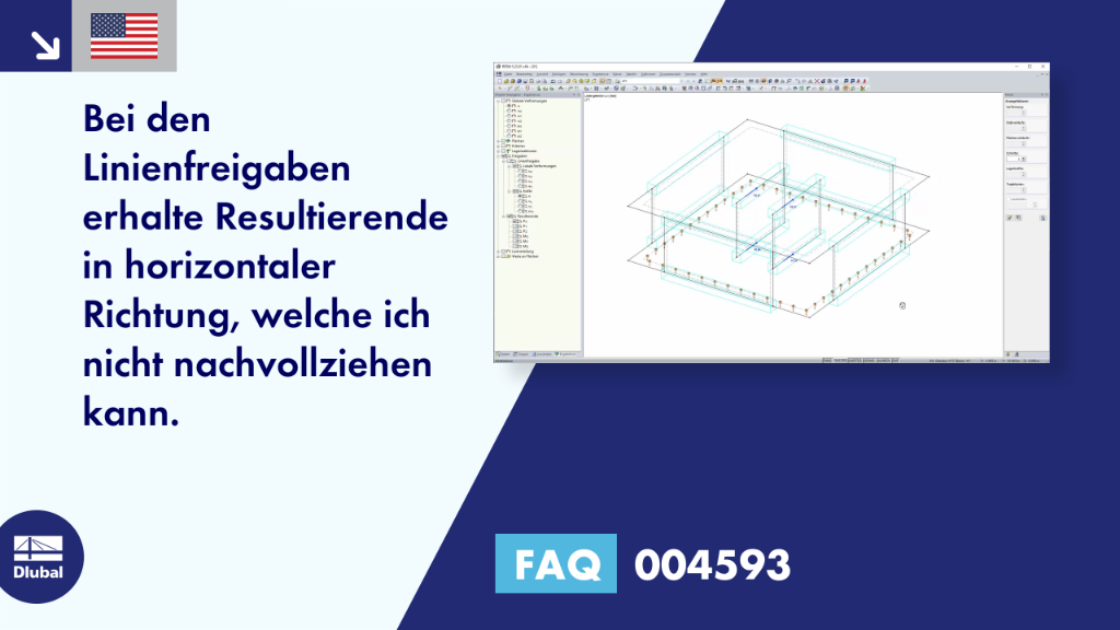 Bei den Linienfreigaben erhalte ich Resultierende in horizontaler Richtung, welche ich nicht nachvollziehen kann.