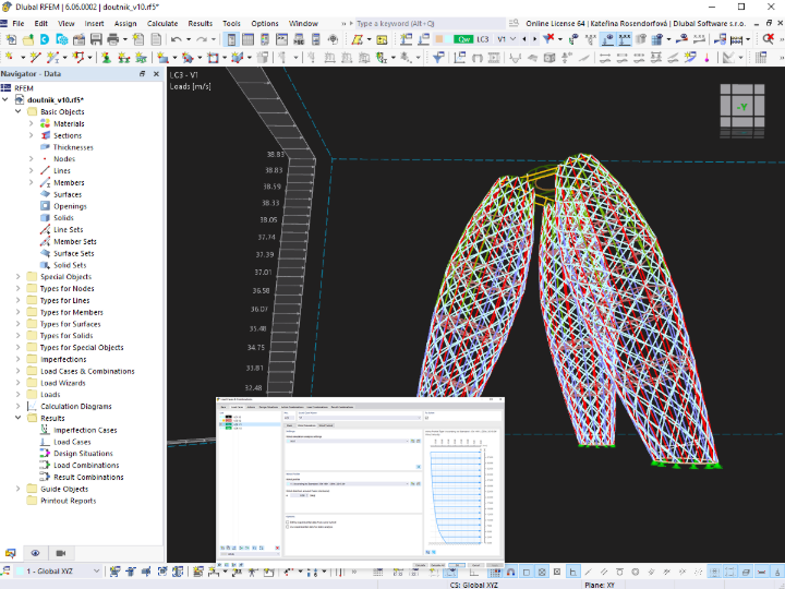Turmkonstruktion und Windlastgenerierung in RFEM 6