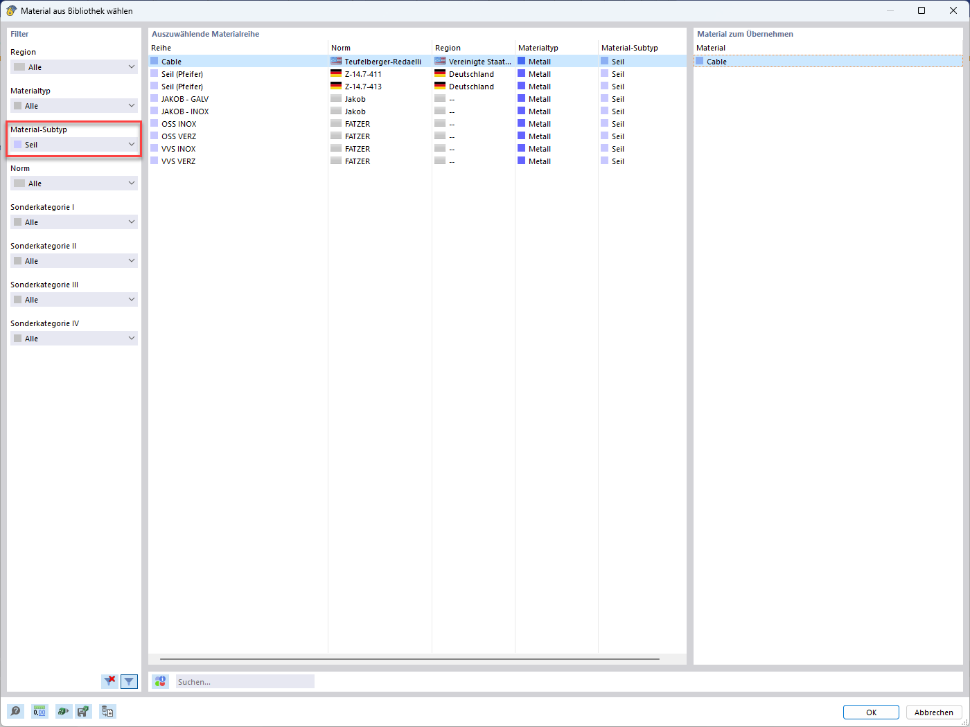 KB 001880 | Bemessung von Seiltragwerken in RFEM 6 und RSTAB 9
