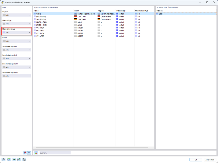 KB 001880 | Bemessung von Seiltragwerken in RFEM 6 und RSTAB 9