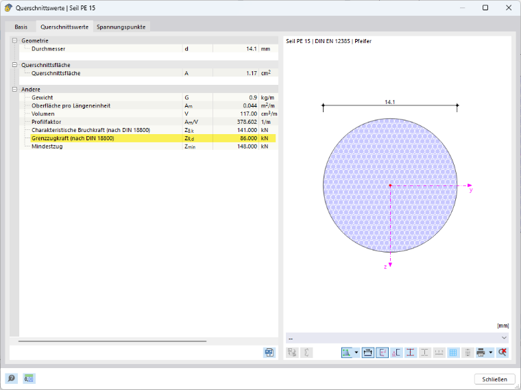 KB 001880 | Bemessung von Seiltragwerken in RFEM 6 und RSTAB 9