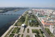 Viele moderne Gebäude gibt es in Pjöngjang, der Hauptstadt Nordkoreas, nicht zu sehen.