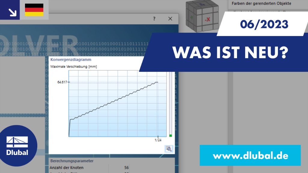 Neue Funktionen in RFEM 6 und RSTAB 9 zeigen Verbesserungen und Updates.