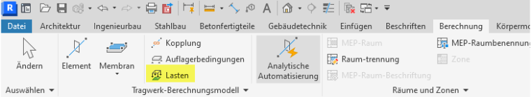 Lasten in Revit