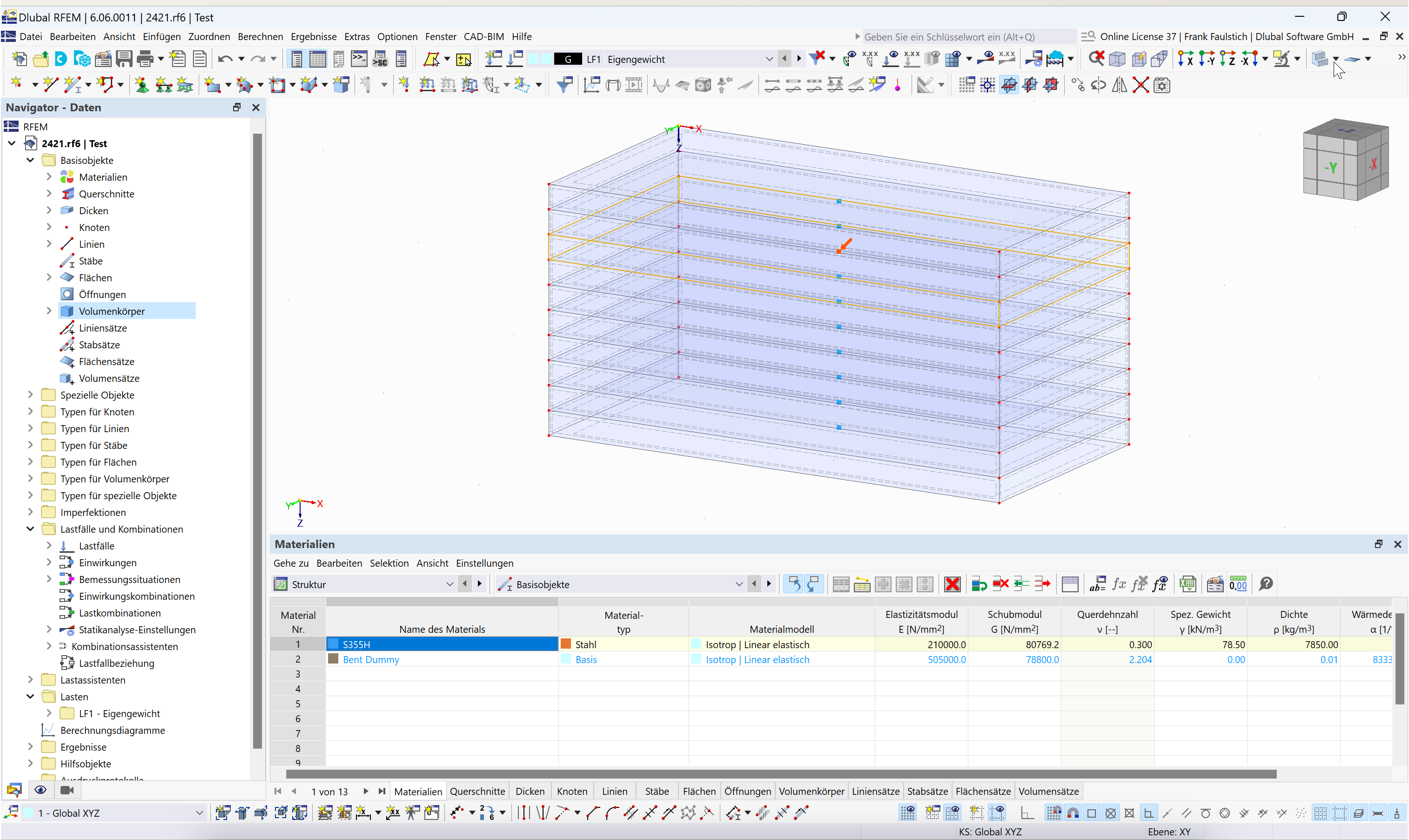 FAQ 005547 | Wie findet man in RFEM 6 einen Volumenkörper mit einer bestimmten Nummer?