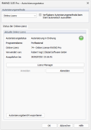 Autorisierungsstatus