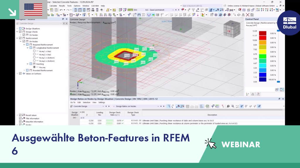 VG 005051 zu verwenden | WEBINAR | Ausgewählte Beton-Features in RFEM 6