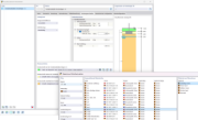 Bodenmaterialienauswahl für Betonfundamente in der Materialbibliothek einer Konstruktionssoftware.