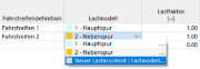 Neues Lastmodell über Listenoption erzeugen