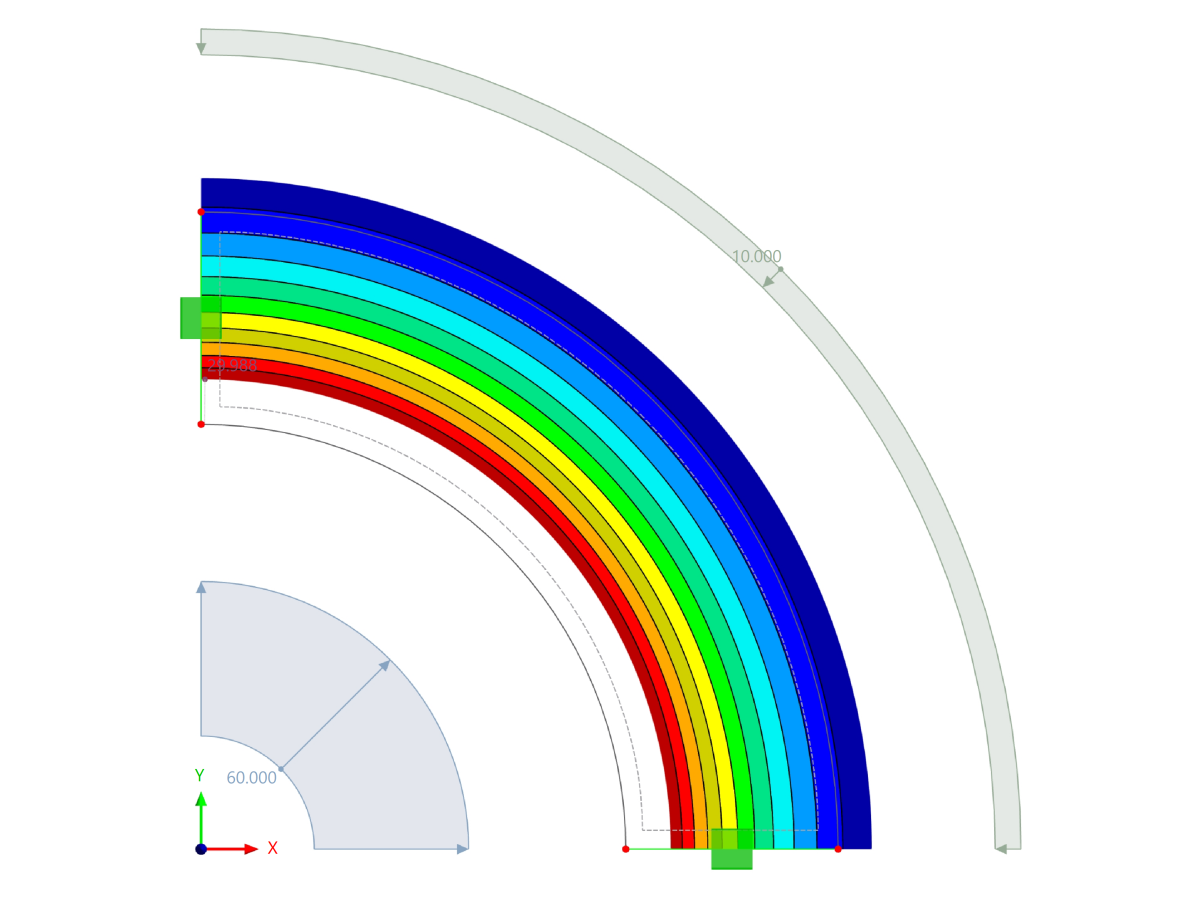 RFEM 6-Ergebnisse – Totale Verformung