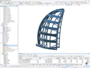 RFEM-Modell der Torkonstruktion | © Marx Krontal Partner, MKP GmbH