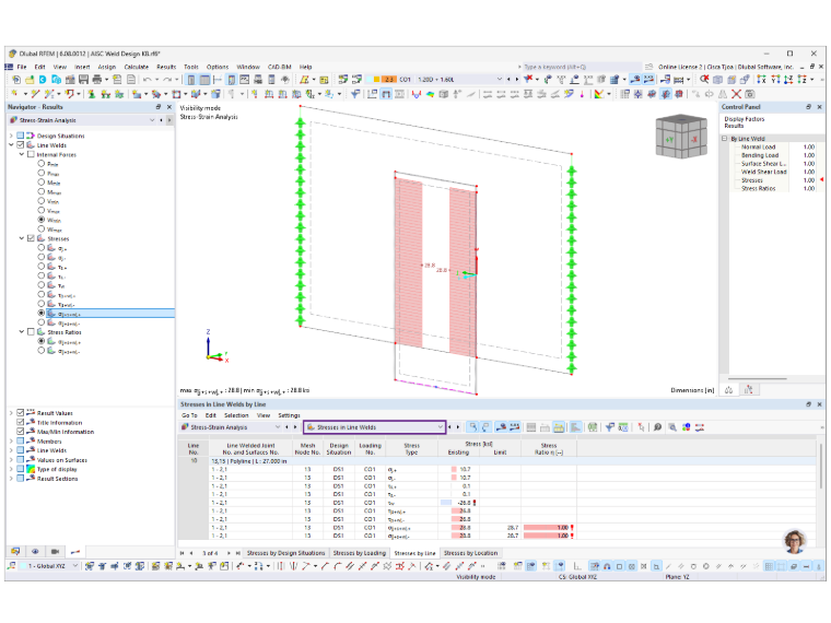 KB 001925 | Kehlnahtbemessung nach AISC in RFEM 6