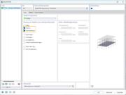 RFEM 6-Oberfläche mit Objektselektion für Bauzustandsänderungen