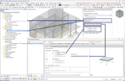 Einstellungen der 2D-Untergrundparameter mit generierten Auflagereigenschaften und Bodenmassivdaten