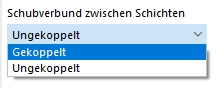 Technische Darstellung Option für Schubverbund von Verbundglas | Konstruktionsdetail