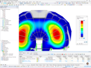 Verformungen am RFEM-Modell des Flughafenterminals von Georgia | © EQUILIBRIUM