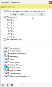 Das Ergebnis des Add-Ons wird im Ergebnis-Navigator als strukturierte Liste präsentiert.