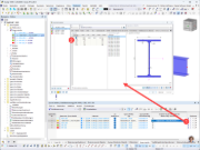 Screenshot, der die Optimierung von parametrischen Querschnitten in Bauprogrammen zeigt. Fokus auf Parameterwahl und Anpassungseinstellungen.