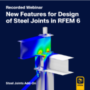 Ein Webinar, in dem neue Funktionen für die Bemessung von Stahlanschlüssen in RFEM 6 vorgestellt werden, wobei die fortschrittlichen Möglichkeiten und Tools hervorgehoben werden.