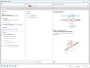 Visualisierung von RFEM 6 mit Einstellung des Lasttyps „Temperaturänderung“ und Anpassung der Mittellinientemperatur und der Temperaturdifferenz.