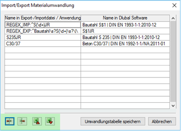 Materialumwandlung beim Import und Export von Dateien effizient verwalten.