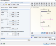 Ein detaillierter Querschnitt zeigt die Bearbeitung in einer CAD-Umgebung. Technische Details und Parameter sind sichtbar.