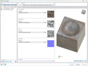 Maßgeschneiderte Materialtexturen für realistische Modellvisualisierungen.