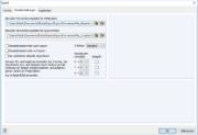 Dialog zum Exportieren der RFEM-Einstellungen mit Register Detaileinstellungen für Konfiguration des Nemetschek-Formats.