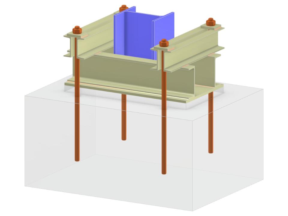 Modell 005826 | Stützenfuß mit Ankerquerstange