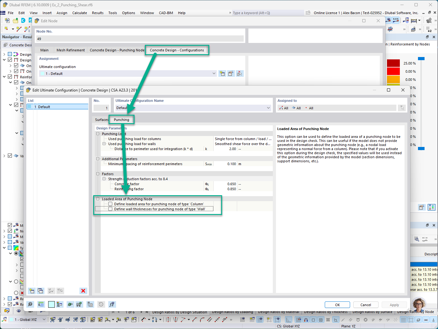 KB 001966 | Durchstanznachweis in RFEM 6 nach ACI 318-19 und CSA A23.3:19 | Teil II