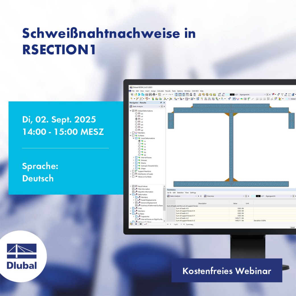 Schweißnahtnachweise in RSECTION1