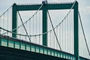 Die Rhodenkirchener Brücke in Köln, entworfen von Ingenieur Fritz Leonhardt.