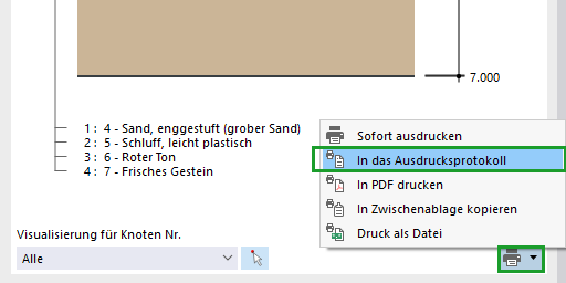 Grafik in das Ausdruckprotokoll drucken