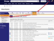 Screenshot der Benutzeroberfläche im ExtraNet mit Highlight neuer Funktionen und Updates.