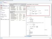 Das Bild zeigt die Ergebnisse in RFEM 6 - Add-On Stahlbemessung, Nachweisdetails für die kritische Bauteiltemperatur