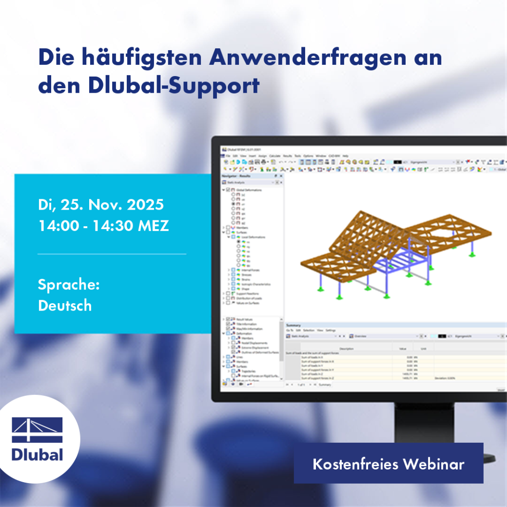 Die häufigsten Anwenderfragen an den Dlubal-Support