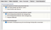 Register 'Stäbe | Plastizität' für Stahlbemessung
