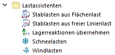 Lastassistenten im Navigator