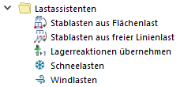 Lastassistenten im Navigator