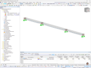 Berechnungsmodell einer vorgespannten Seebrücke inklusive Spannseile, erstellt mit der Software RFEM.
