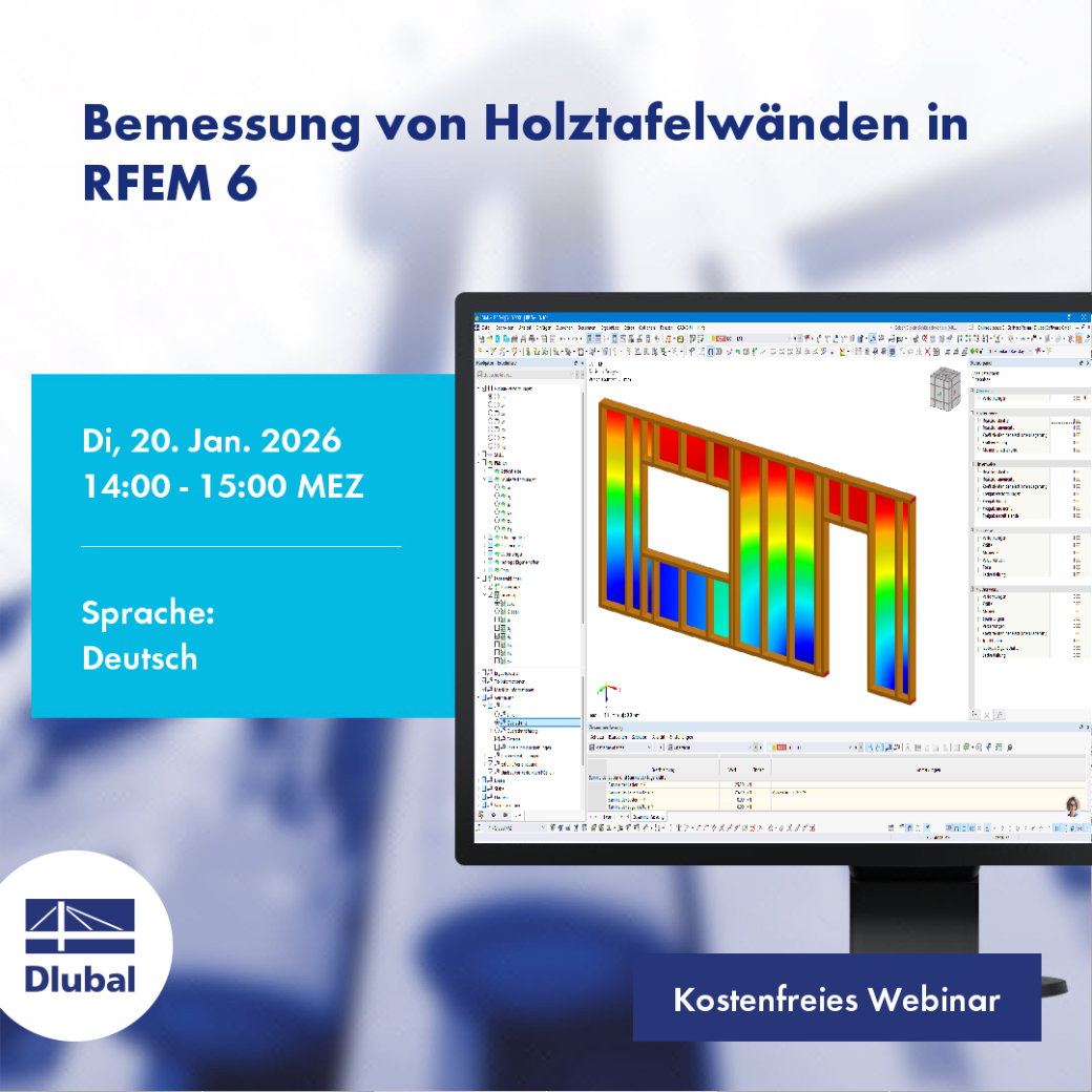 Bemessung von Holztafelwänden in RFEM 6