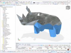 RFEM Stahlkonstruktion des Nashorns von CRAFT Engineering Studio.