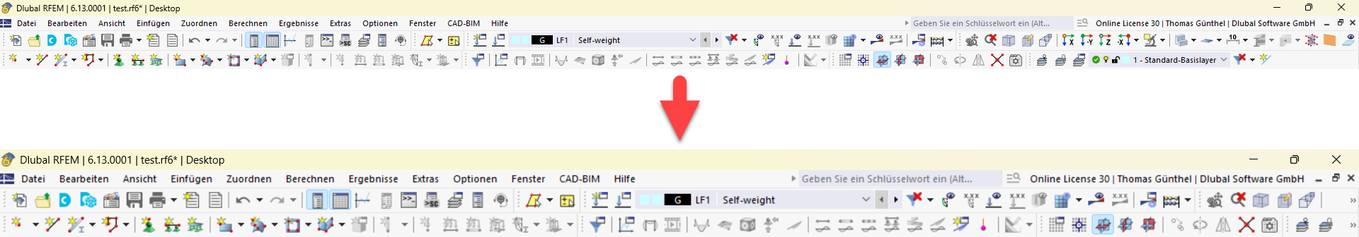 Skalierung Symbolgröße RFEM RSTAB RSECTION