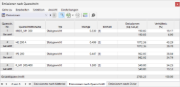 Emissionen querschnittsweise in Tabelle