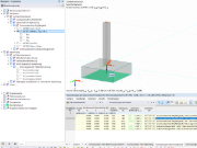 Ausnutzung des Gleitnachweises unter einem Einzelfundament in RFEM 6